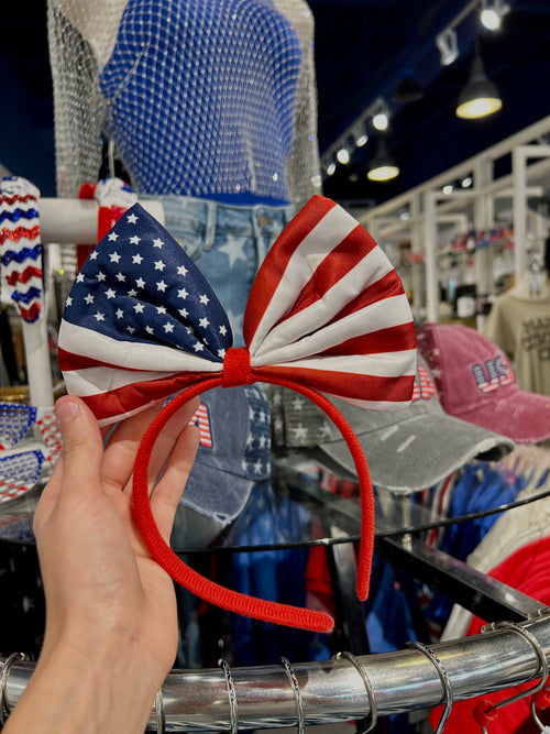 Patriotic Bow Headband-Accessories-Alibaba-Inspired Wings Fashion