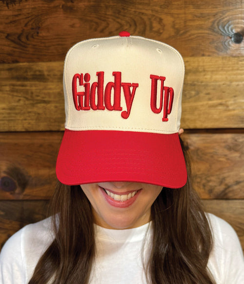 Giddy Up Trucker Hat-Hat-Southern Fried Design Barn-Inspired Wings Fashion