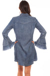 Denim Yoke Shirt Dress-Dresses-Scully-Denim-Small-Inspired Wings Fashion