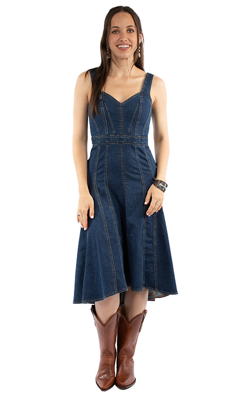 Hi-Low Sleeveless Dress-Dress-Scully-Blue-XS-Inspired Wings Fashion