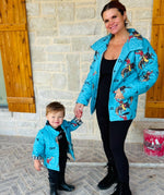 Lazy J Quilted Jacket-Coats & Jackets-Ida Mae-Teal-Small-Inspired Wings Fashion