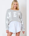 Game Day Cropped Sweatshirt-Sweatshirt-Peach Love California-H Grey-Small-Inspired Wings Fashion