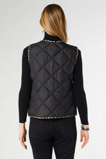 Braylin Reversible Quilted Vest-Vest-tgbBRANDS:Coco+Carmen,Whispers-Black-S/M-Inspired Wings Fashion