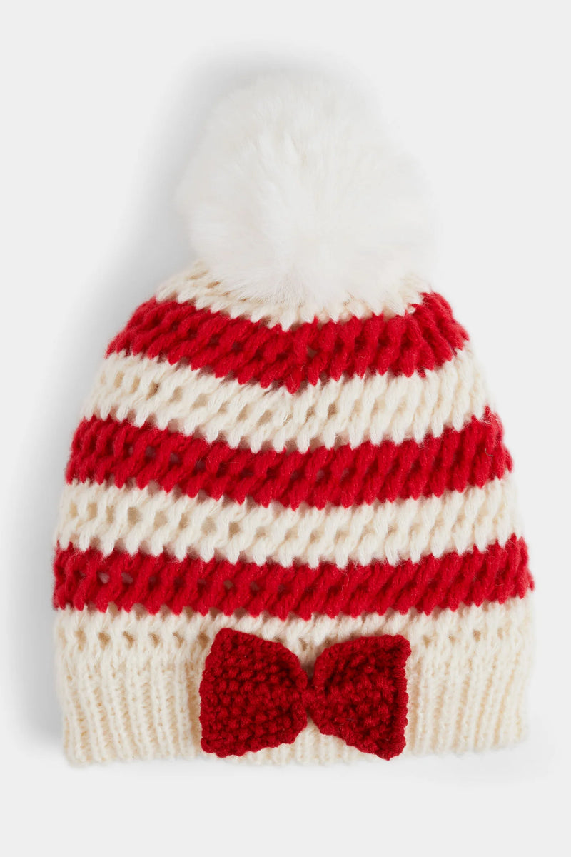 Winter Beanies-Beanies-tgbBRANDS:Coco+Carmen,Whispers-Christmas Bow-Inspired Wings Fashion