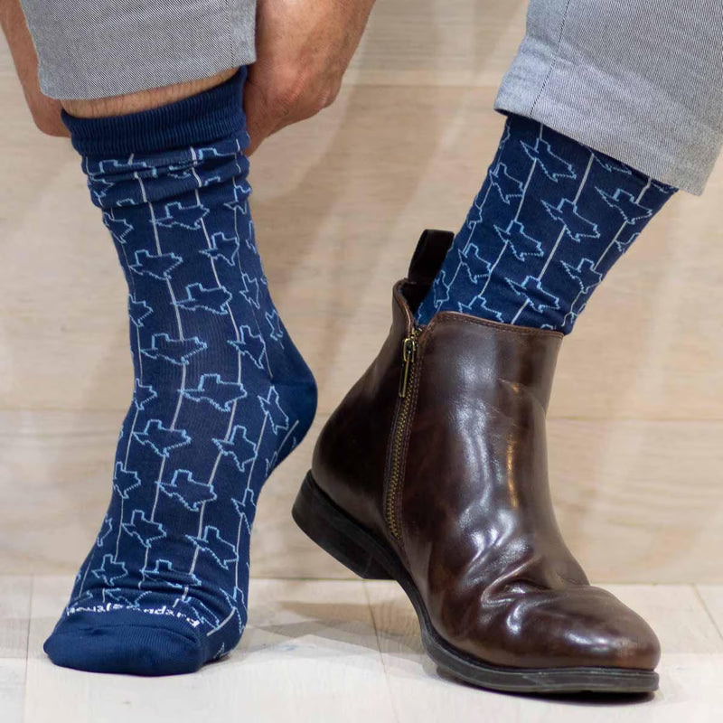 Men's Texas Socks-Socks-The Royal Standard-O/S-Inspired Wings Fashion