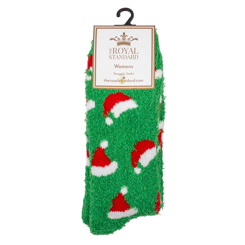 Santa Hat Snuggle Socks-Socks-The Royal Standard-O/S-Inspired Wings Fashion