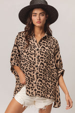 Leopard Print Dolman Top-Shirts & Tops-BiBi-Leopard-Small-Inspired Wings Fashion