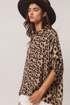 Leopard Print Dolman Top-Shirts & Tops-BiBi-Leopard-Small-Inspired Wings Fashion