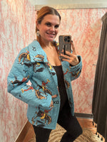 Lazy J Quilted Jacket-Coats & Jackets-Ida Mae-Teal-Small-Inspired Wings Fashion