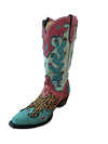Old Gringo Desert Desperado Boots-Boots-Old Gringo-Turquoise/Pink-7-Inspired Wings Fashion