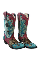 Old Gringo Desert Desperado Boots-Boots-Old Gringo-Turquoise/Pink-7-Inspired Wings Fashion