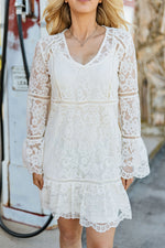 Lace Dress-Dress-Scully-Ivory-Small-Inspired Wings Fashion