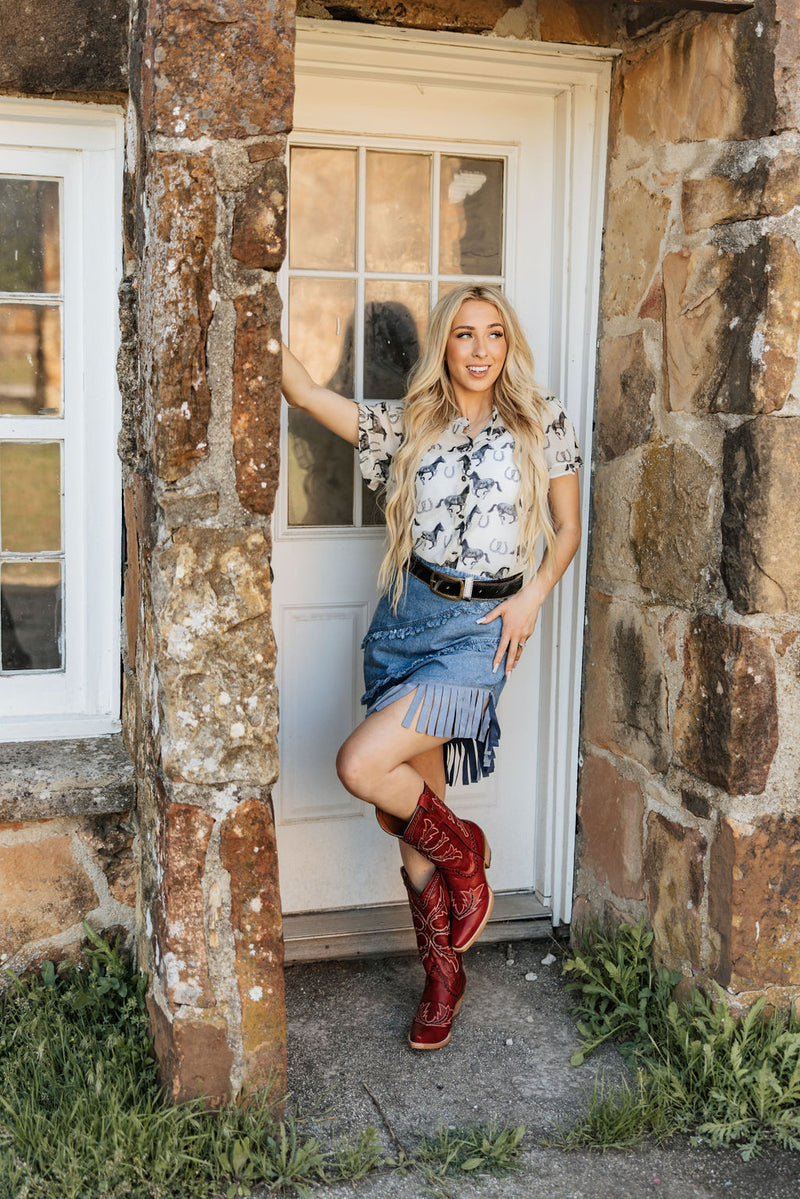 Georgia Blouse-Shirts & Tops-Tasha Polizzi-Cream-Small-Inspired Wings Fashion