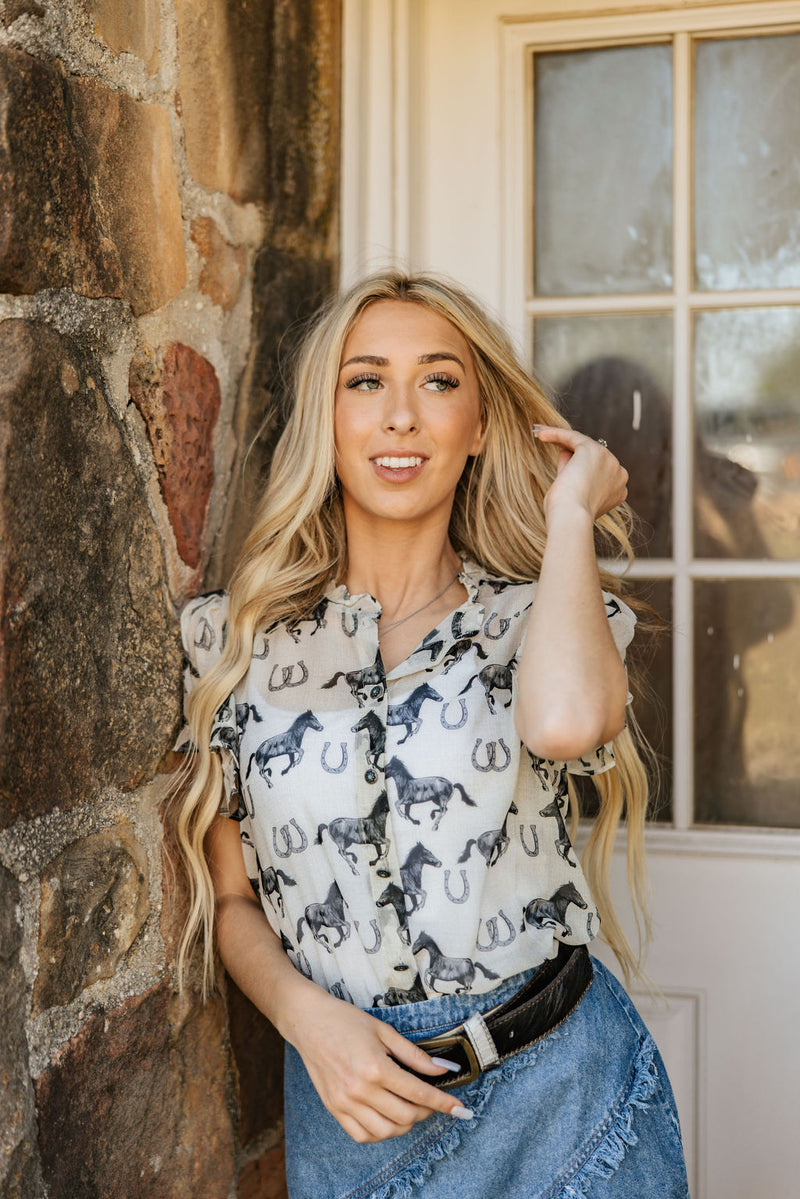Georgia Blouse-Shirts & Tops-Tasha Polizzi-Cream-Small-Inspired Wings Fashion