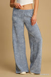 Wide Leg Soft Knit Pants-Pants-Umgee-Denim Blue-Small-Inspired Wings Fashion