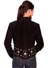 Boar Suede Concho Jacket-Jacket-Scully-Black-XS-Inspired Wings Fashion