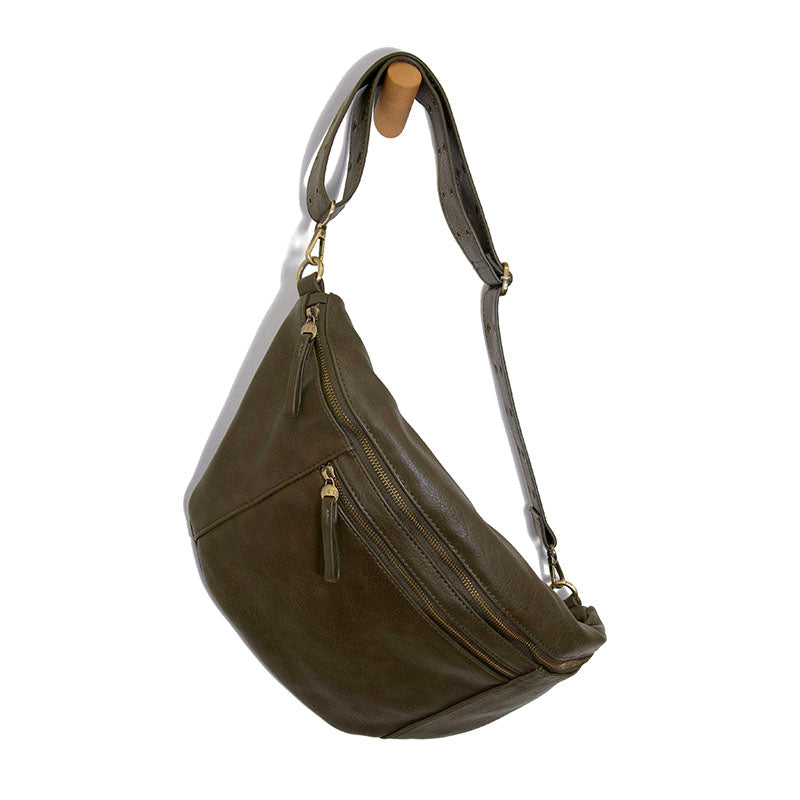 Large Sling Crossbody Bag-Bag and Purses-Joy Susan-Dark Moss-Inspired Wings Fashion