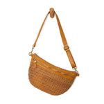 Faux Cane Sling Belt Bag-Bag and Purses-Joy Susan-Tan-Inspired Wings Fashion