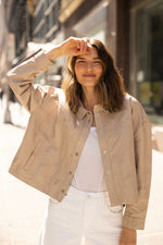 Lauren Jacket-Coats & Jackets-Mauritius-Ivory/Taupe-5/6-Inspired Wings Fashion