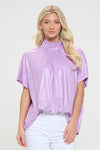 High Tie Neck Top-Shirts & Tops-Adrienne-Small-Lilac Mamba-Inspired Wings Fashion