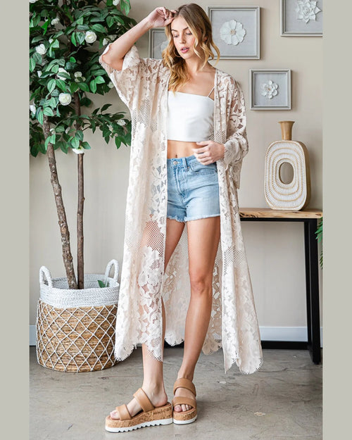 Lace Duster-Duster-Oli & Hali-Small-Natural-Inspired Wings Fashion