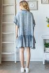 Washed Ruffled Shirt Dress-Dresses-Oli & Hali-Small-Denim Blue-Inspired Wings Fashion