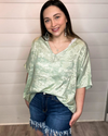 Metallic V-Neck Top-Shirts & Tops-Jodifl-Small-Sage-Inspired Wings Fashion