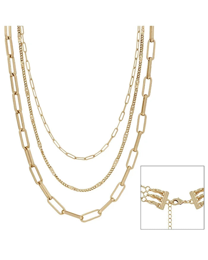 Three Layered Necklace-Necklaces-What's Hot Jewelry-Inspired Wings Fashion
