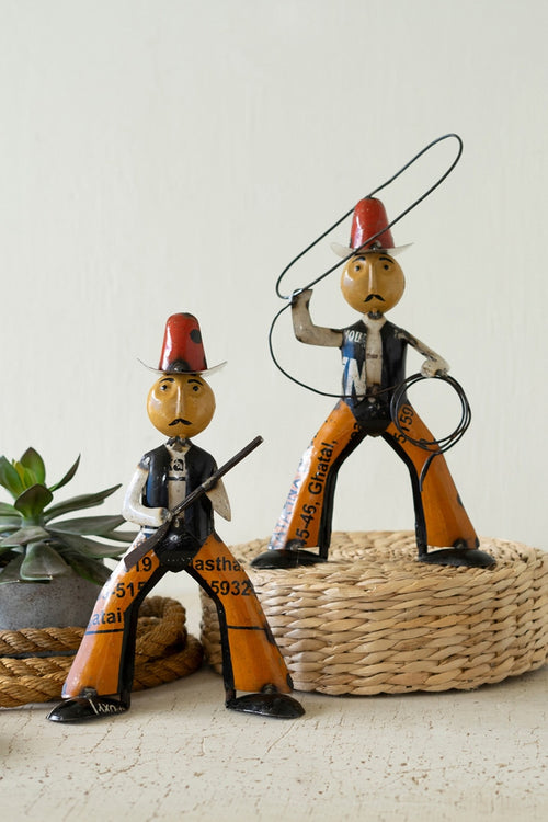 Metal Cowboys Set-Home Decor-Kalalou-Inspired Wings Fashion