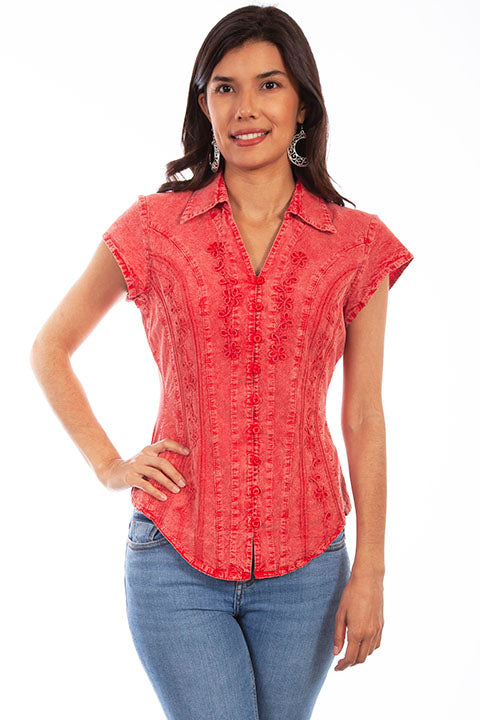Floral Vine Top-Tops-Scully-Brick-XS-Inspired Wings Fashion