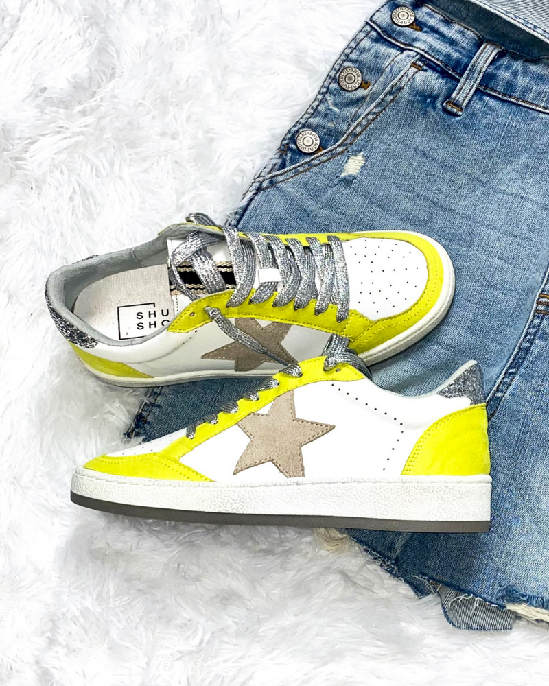 Paz Yellow Sneakers Inspired Wings Fashion Shop Online Sneakers