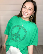 Peace Sign Tee-T-Shirt-Easel-Small-Ash-Inspired Wings Fashion