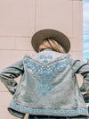 Beaded Denim Jacket-Jackets-Scully-Denim-Small-Inspired Wings Fashion