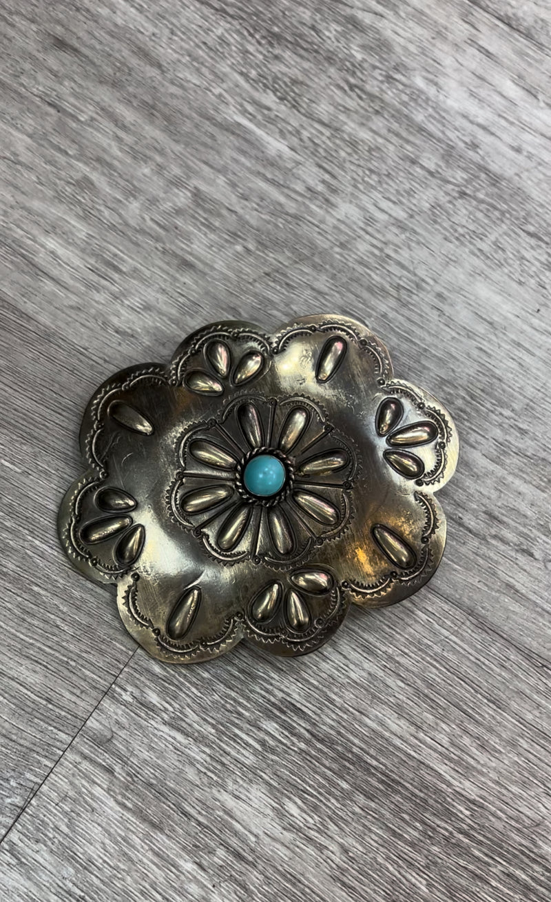 Scallop Flower Belt Buckle-Buckle-Barbosa Creations-Inspired Wings Fashion