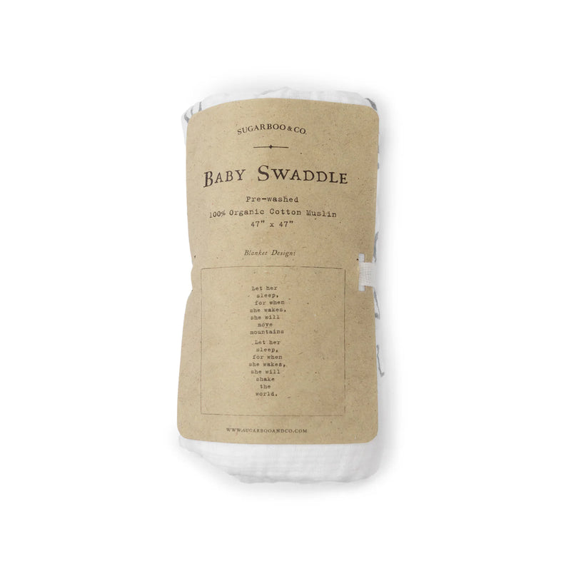 Swaddle Baby Blanket-Blankets-Sugarboo-Let her Sleep-Inspired Wings Fashion