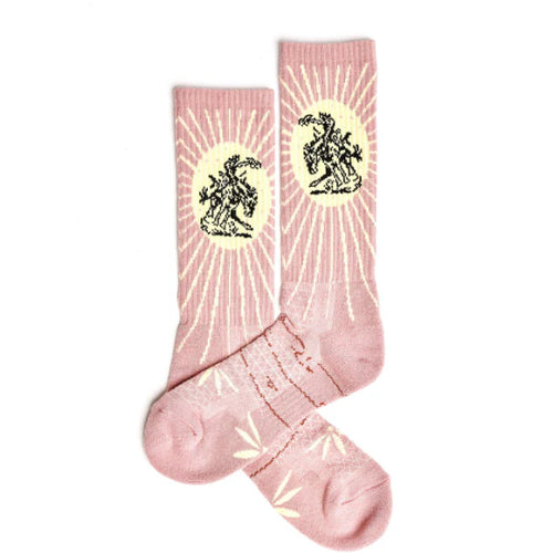 Bucking Dusty Socks-Socks-Lucky Chuck-Pink-Inspired Wings Fashion