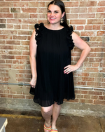 Solid Pleated Dress-Dress-Jodifl-Small-Pink-Inspired Wings Fashion