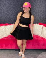 Tennis Skort-Skort-Rae Mode-Small-Black-Inspired Wings Fashion
