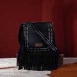 Wrangler Rivets Concealed Carry Crossbody-Bag and Purses-Montana West-Black-Inspired Wings Fashion