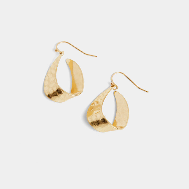 Flat Teardrop Earrings-Jewelry-tgbBRANDS:Coco+Carmen,Whispers-Gold-Inspired Wings Fashion