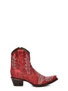Red Embroidery Ankle Boot-Boots-Corral Boots-Red-6-Inspired Wings Fashion