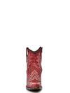 Red Embroidery Ankle Boot-Boots-Corral Boots-Red-6-Inspired Wings Fashion