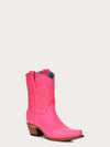 Fuchsia Embroidery Ankle Boot-Boots-Corral Boots-6-Inspired Wings Fashion