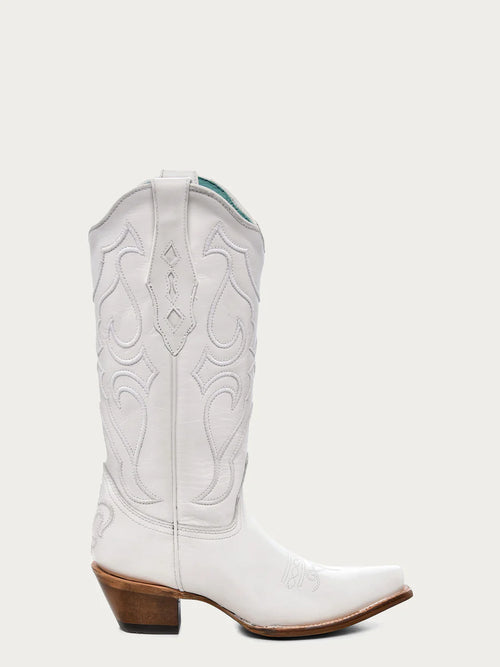 White Embroidery Boot-Boots-Corral Boots-6-Inspired Wings Fashion