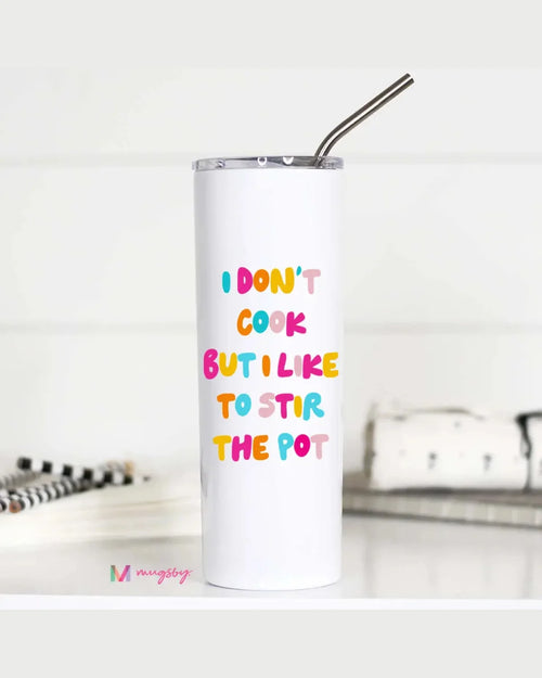 Stir the Pot Tall Travel Cup-Tumblers-Mugsby Wholesale-Inspired Wings Fashion