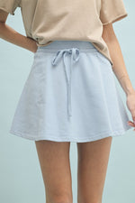 French Terry Flare Skirt-Skirt-Wishlist-Blue-Small-Inspired Wings Fashion