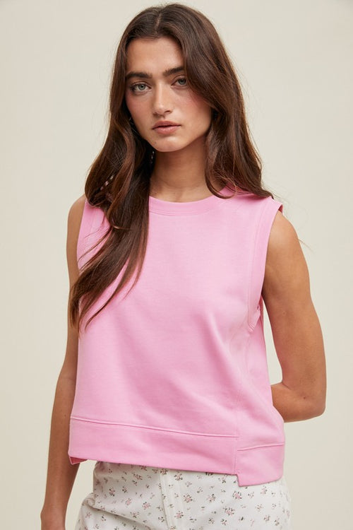 French Terry Tank Top-Shirts & Tops-Wishlist-Punch-Small-Inspired Wings Fashion