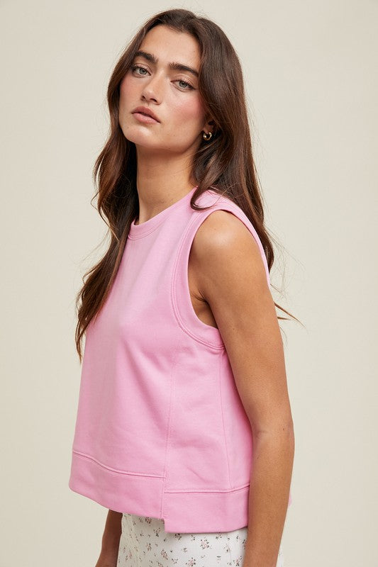 French Terry Tank Top-Shirts & Tops-Wishlist-Punch-Small-Inspired Wings Fashion