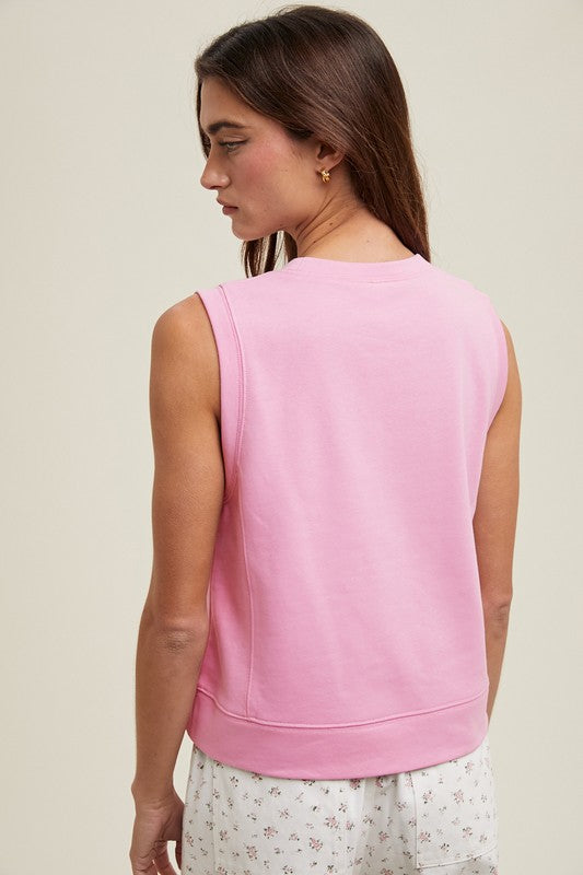 French Terry Tank Top-Shirts & Tops-Wishlist-Punch-Small-Inspired Wings Fashion