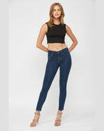 Mid Rise Knit Denim Skinny Jeans-Jeans-MICA Denim-24-Inspired Wings Fashion